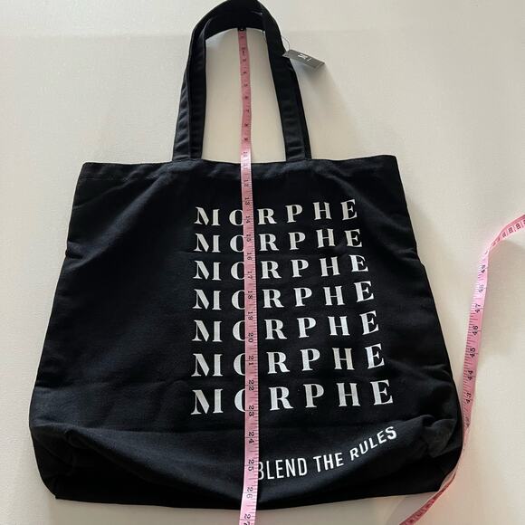 MORPHE x JAMES CHARLES NWT Blend the Rules Tote Bag Black‎ White Reusable - Picture 7 of 10
